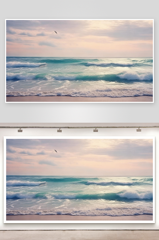 海浪声声诉说大海温柔图片-众图网