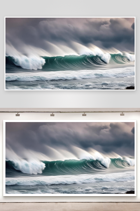 海浪起伏如同人生跌宕-众图网