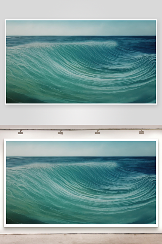 海浪起伏如同大海呼吸背景图-众图网