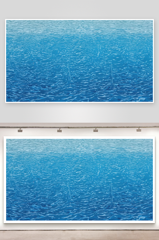 海浪起伏如同心跳节奏背景图-众图网