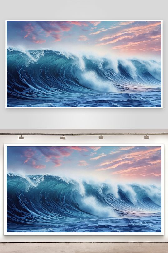 海浪起伏谱写人生乐章背景图-众图网