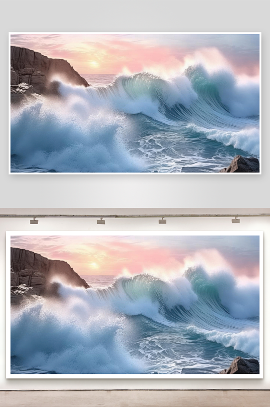 海浪起伏谱写大海旋律图片-众图网