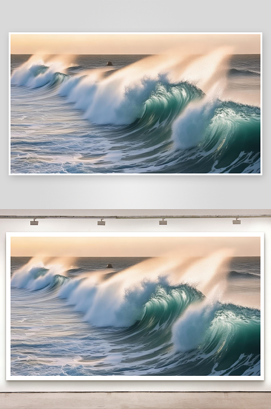 海浪起伏谱写浪漫乐章-众图网