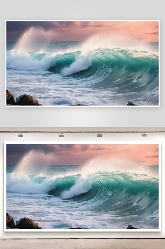 海浪起伏谱写生命乐章图片-众图网