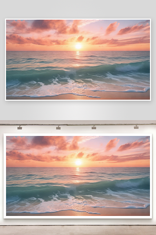 海边黄昏温柔治愈人心-众图网