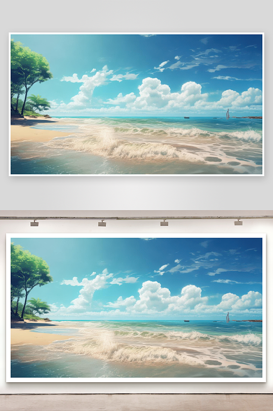 海风微凉感受自然惬意背景图-众图网