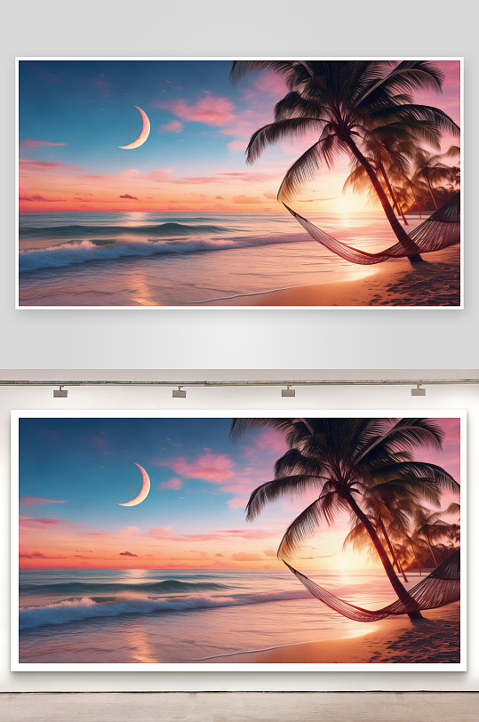 海风拂面享受自在时光背景图-众图网