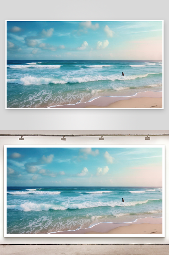 海风拂面感受大海气息背景图-众图网