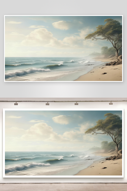 海风拂面感受自然治愈背景图-众图网