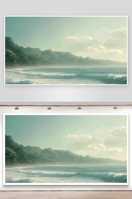 海风拂面感受自然温柔背景图-众图网