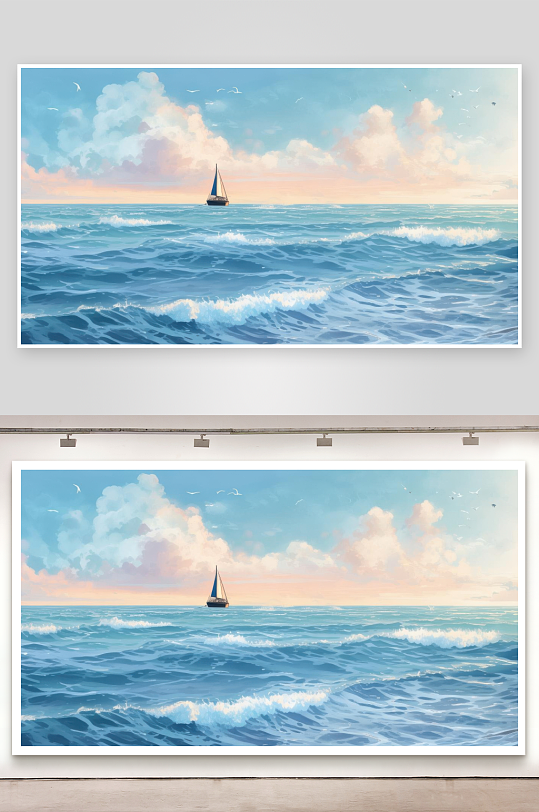 海风拂面而来心旷神怡背景图-众图网