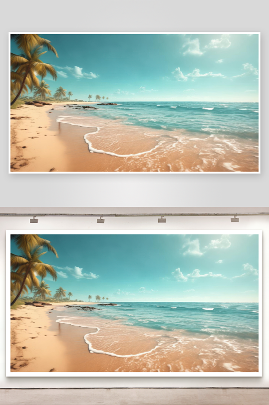 海风清爽带来夏日清凉背景图-众图网