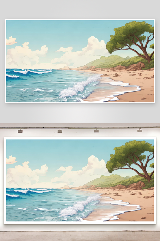 海风清爽感受自然美好背景图-众图网