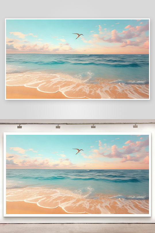 海风轻轻诉说大海深情图片-众图网