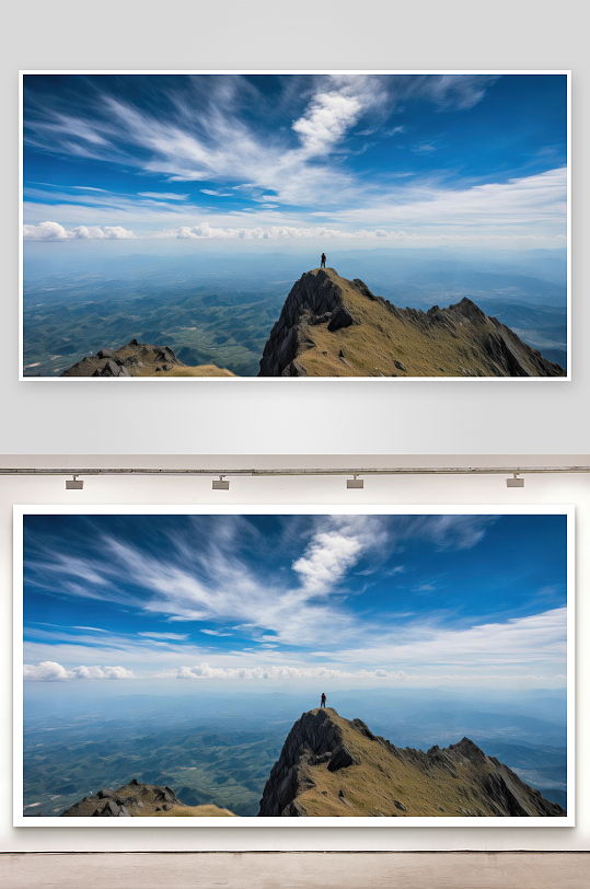 登高见山方知天地辽阔-众图网