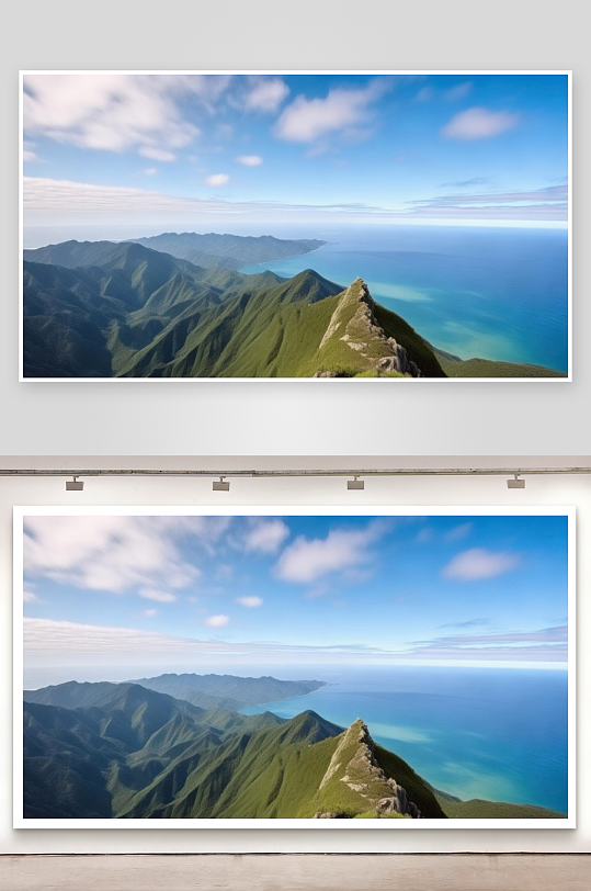 登高见山望海见其辽阔图片-众图网