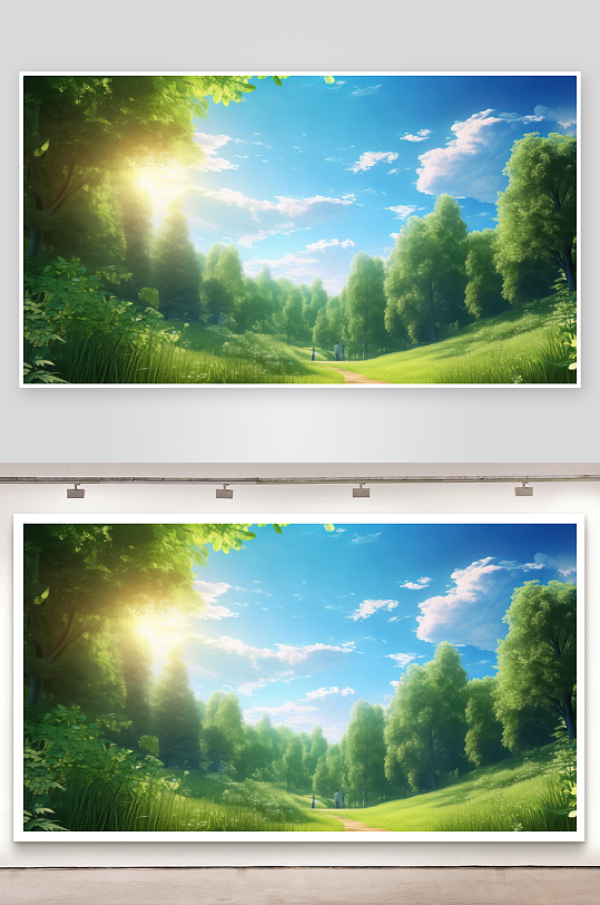 盛夏光年遇见绿意盎然图片-众图网