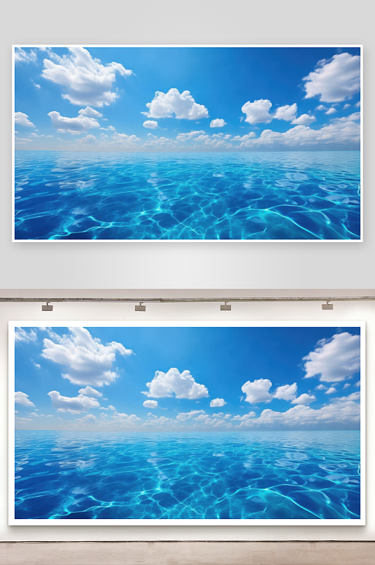 碧水蓝天相映绝美画面图片-众图网