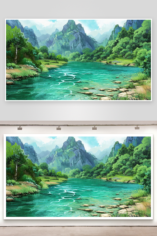 碧水青山绘就人间画卷-众图网