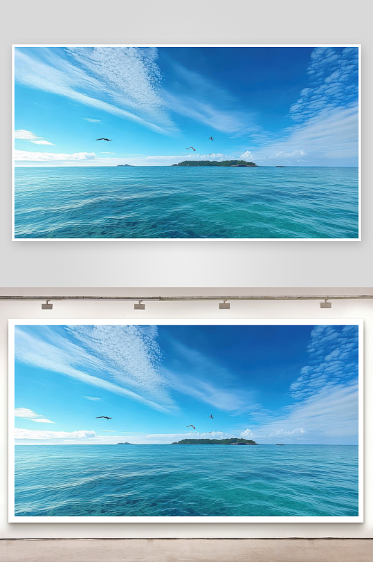 碧海晴空风景美如画图-众图网