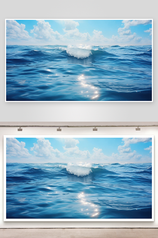 碧海荡漾泛起层层涟漪图片-众图网