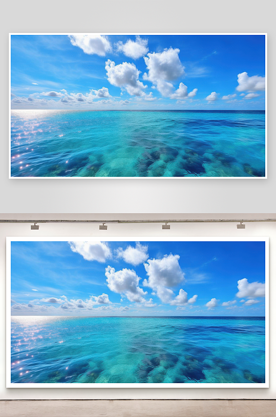 碧海蓝天是最美的风景背景图-众图网