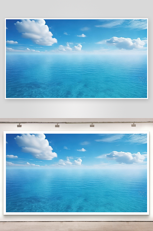 碧海蓝天相接无边无际-众图网