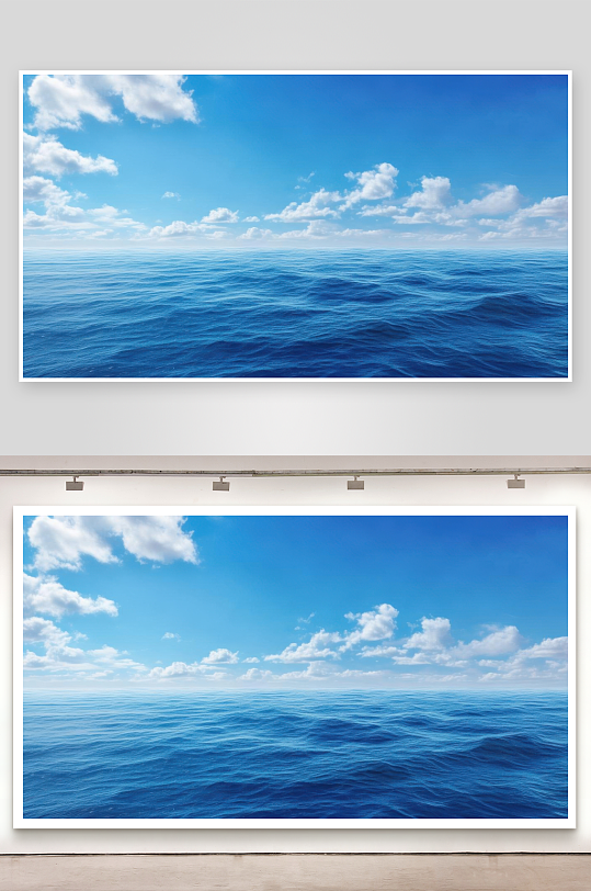 碧海蓝天相接无边无际壁纸-众图网