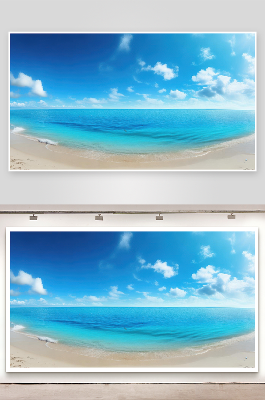 碧海蓝天相接无边际图片-众图网