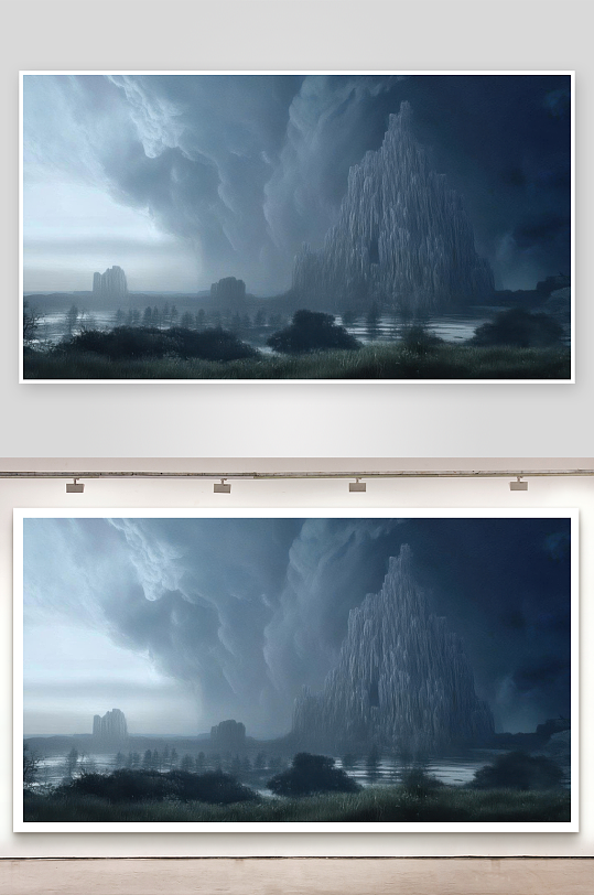 积雨云厚重即将降大雨背景图-众图网