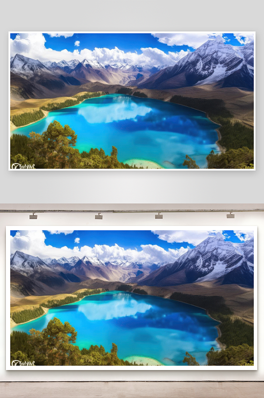 稻城亚丁蓝色星球净壁纸-众图网