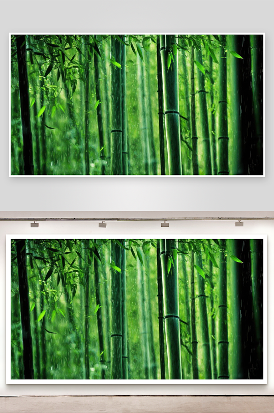 竹林听雨声声传入梦来图片-众图网