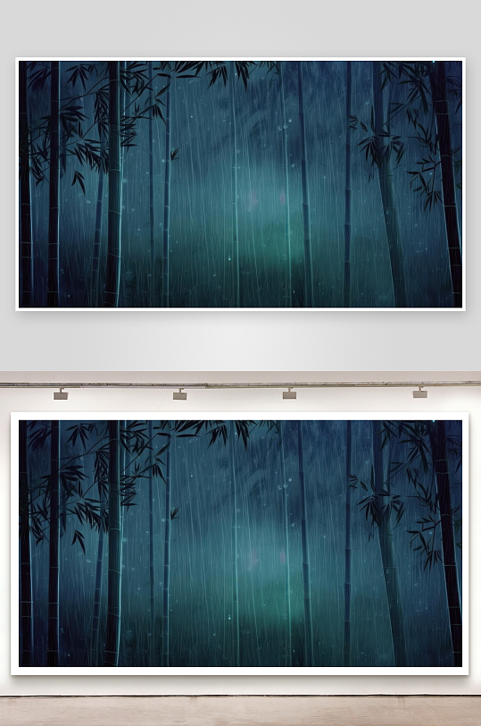 竹林听雨声声传入梦来壁纸-众图网
