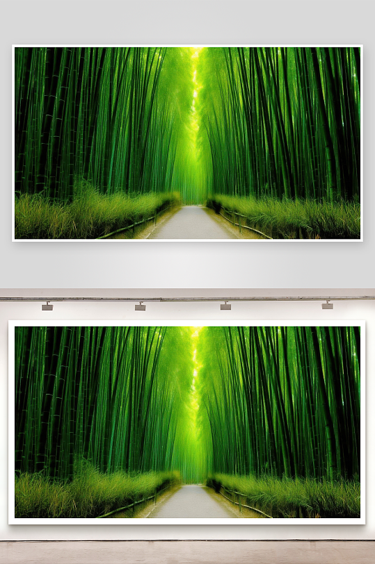 竹林小径清幽通深处背景图-众图网