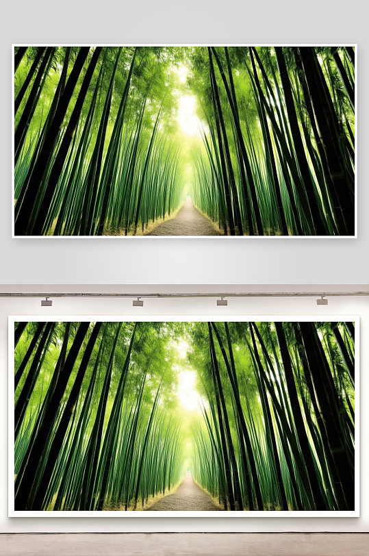 竹林深处清风送凉意-众图网