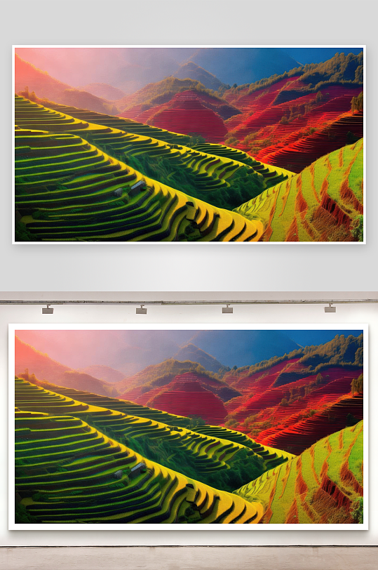 红河元阳梯田雕刻美壁纸-众图网