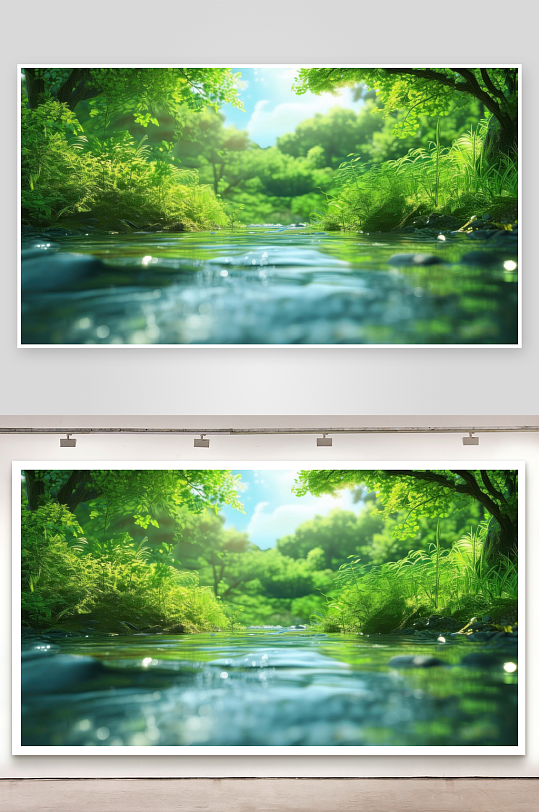 绿意清新治愈所有迷茫背景图-众图网