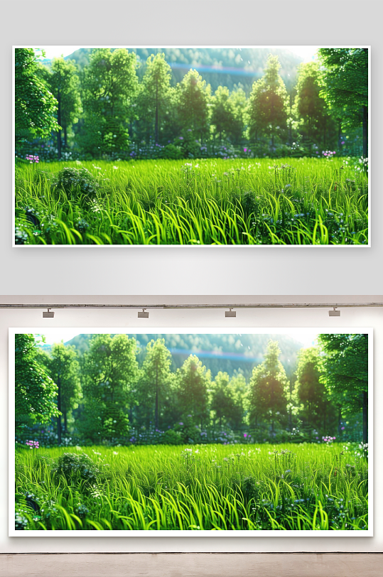 绿意清新让人忘却世事背景图-众图网