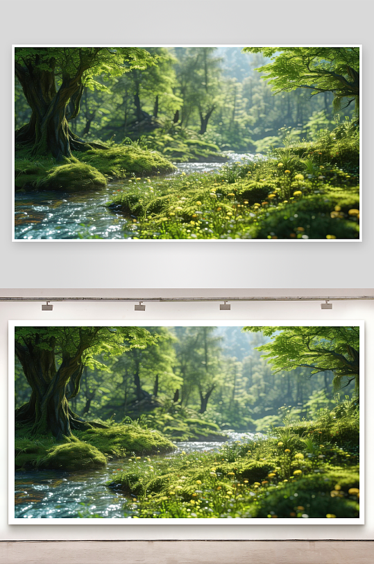 绿意盎然充满生命活力背景图-众图网