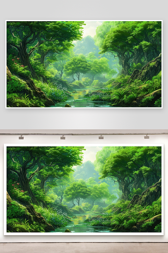 绿意盎然充满自然气息-众图网