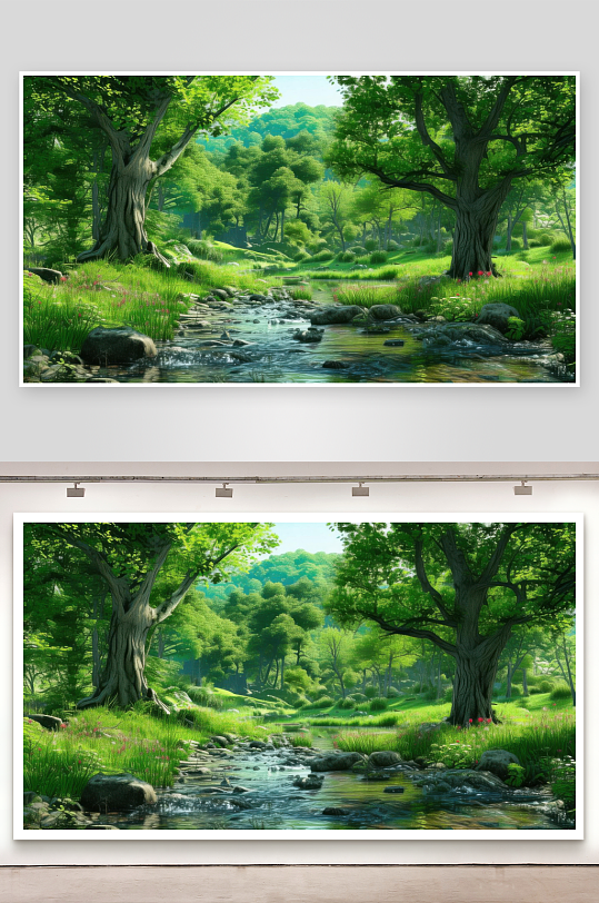 绿意盎然充满自然气息背景图-众图网