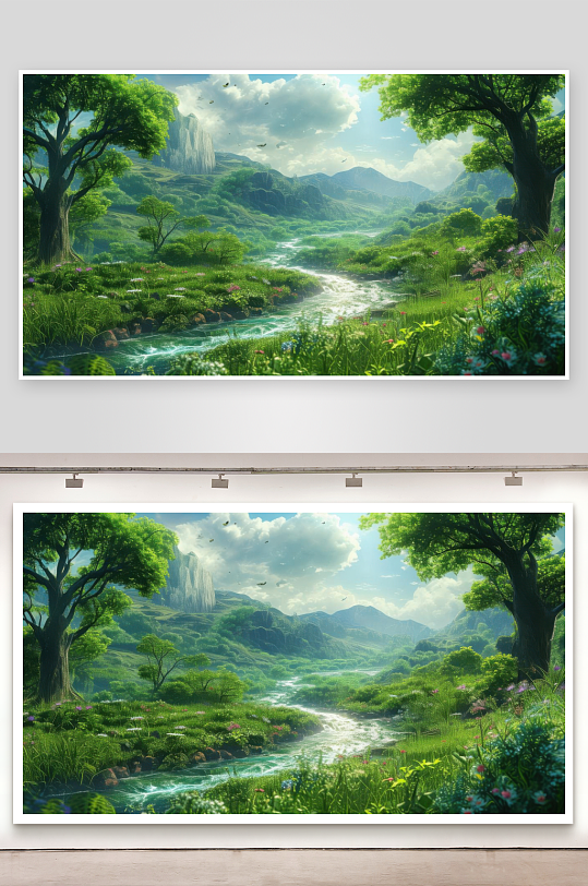 绿意盎然充满自然活力-众图网