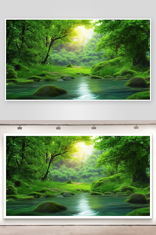 绿意盎然治愈内心迷茫背景图-众图网