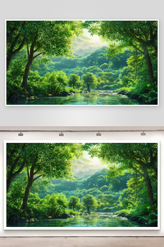 绿意盎然治愈所有坏情绪背景图-众图网