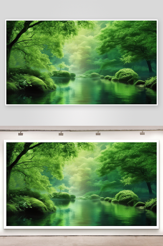 绿意蔓延充满治愈气息图片-众图网