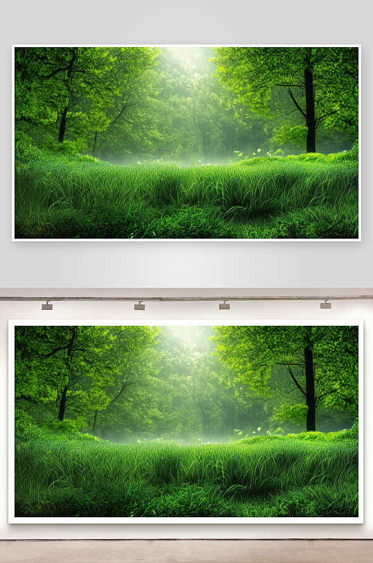 绿意蔓延充满治愈气息背景图-众图网