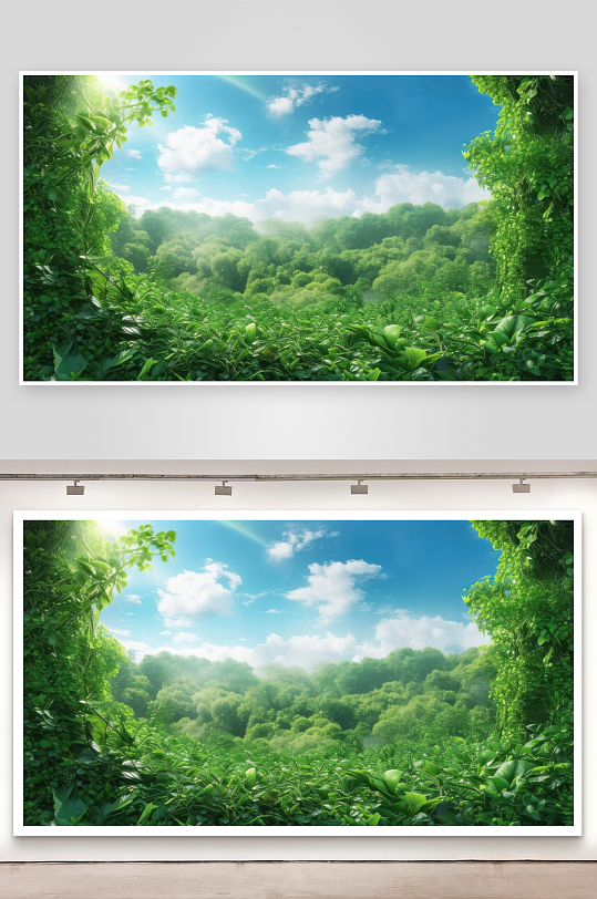 绿意蔓延充满生命气息背景图-众图网