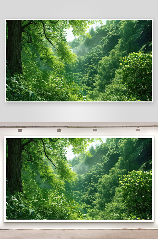 绿意蔓延山野生机盎然图片-众图网