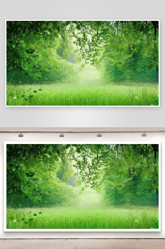 绿意蔓延带来清凉治愈背景图-众图网