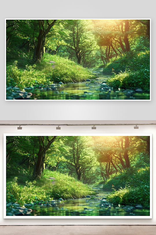 绿意蔓延治愈内心忧伤背景图-众图网